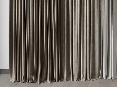 hadi curtains 70 3D model