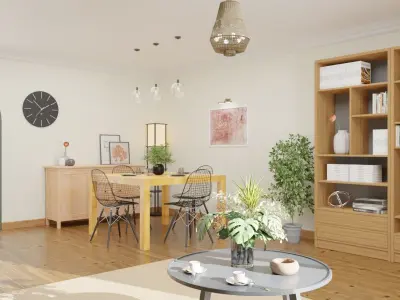 Living Room Realistic 3D model