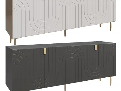 Harvard tv stand 3D model