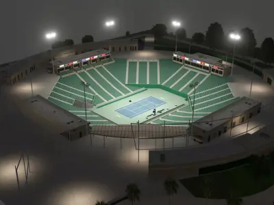 Dignity Health Sports Park - Tennis Center Carson - Los Angeles 3D model