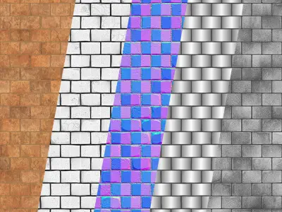 Lattice Brick-04-PBR Material-2K-4K Texture