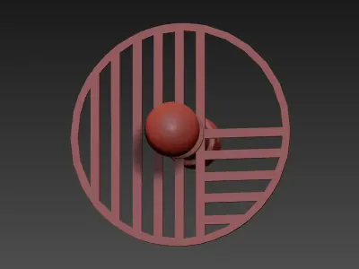 Line Wall Lamp from AROMAS 3D model