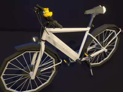 poly bicycles 3D model