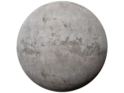 Concrete Damaged Wall PBR Texture
