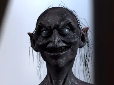 CREEPY DEMON Low-poly 3D model