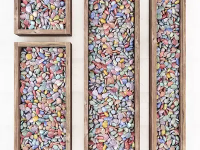 Pebble color form 3D model