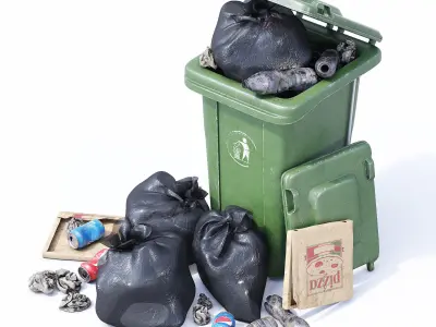  Wheelie Bin 3D model