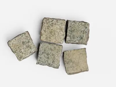 Pavestone Cobblestone High Poly PBR 3D model