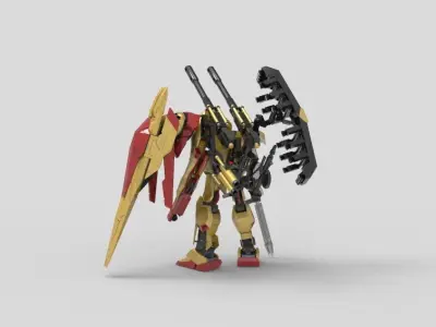 Hyaku Syiki Hybrid Weapon 3D model