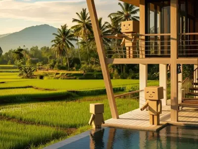 Tropical Stilt Cabin with Pool - Home at Weekend - Tiny Home 3D model