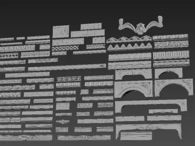 European decorative lines and components Texture