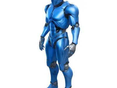 Cowboy and Future Warriors 3D print model