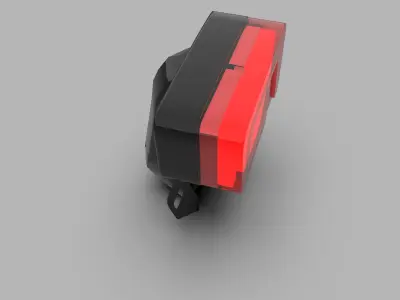 Generic Motorcycle LED Taillights Low-poly 3D model