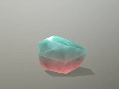 Crystal Set stone Low-poly 3D model purchase