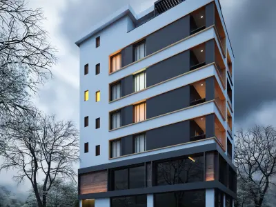 Two-sided apartment project 3D model