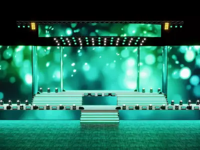 Concert and Meeting Stage Design 3D model