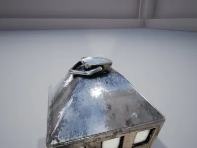 Lanterns three Low-poly 3D model