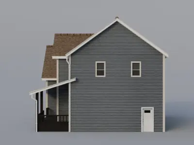 Low Poly house 16 Low-poly 3D model