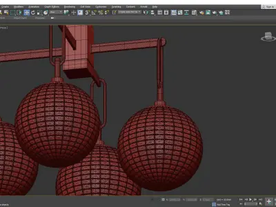 JEWETT CHANDELIER Low-poly 3D model