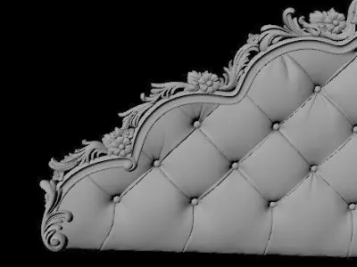 bed headboard 3D model