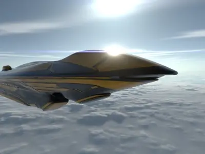 Freight Spaceship 3D model