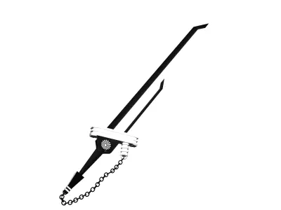 sci-fi sword 3D model