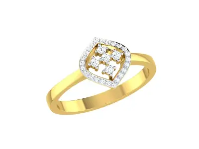 Women Ring  Render 3dm STL OBJ FBX Details 3D print model 163