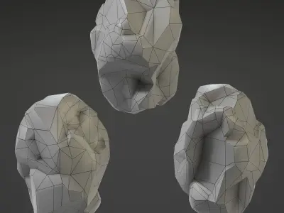 Stone Big - 2nd Low-poly 3D model