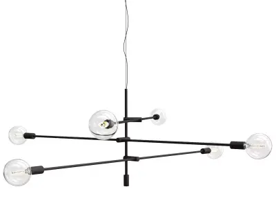 Vintage Edison Bulb Pendant Lamp 3D model
