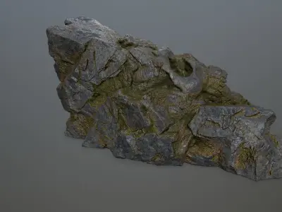 Skull Cave Low-poly 3D model 9