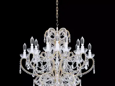 Chandelier Bordeaux Small 3D model