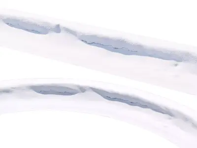 Mini snow cliff  3D model