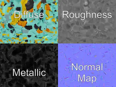 Stylized Electric Combat Staff model pack Low-poly 3D model