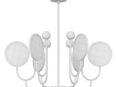 Mhandeliers On a Metal Frame by LaLume 3D model