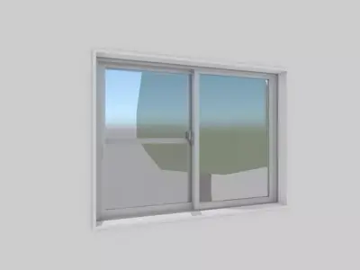 Japanese Window Draw 3D model