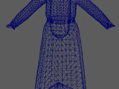 ancient chinese emperor emperor of qing dynasty Low-poly 3D model