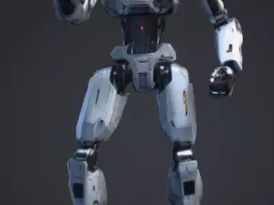 robo Cyberpunk Low-poly 3D model