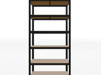 Mild Steel Shelving 3D model