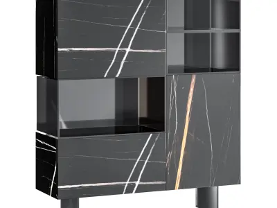 36e8 Glass Sideboard 02 3D model