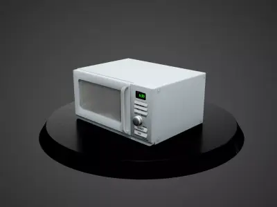 Microwave Oven Low-poly 3D model