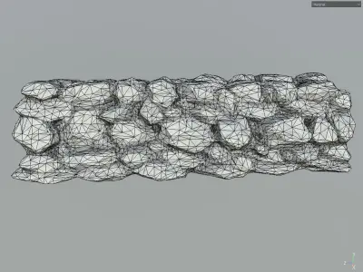 Free 3D Model Rock Walls Pack Free low-poly 3D model