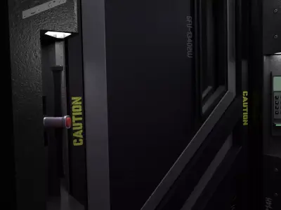 Sci-Fi Slide Door 3D model
