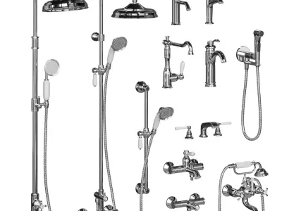 Classic mixers Jacob Delafon 3D model