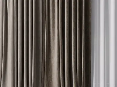 Hadi Curtains 31 Low-poly 3D model