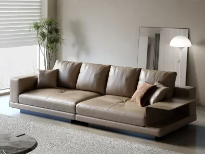 Pixels and Flowers living room interior scene 3D model