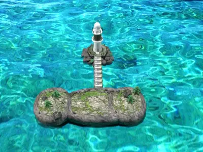 light house 3D model get