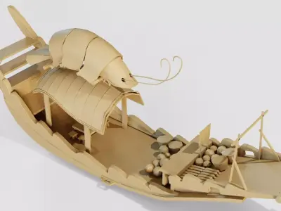 Boat Raya and the Last Dragon Movie 3D model