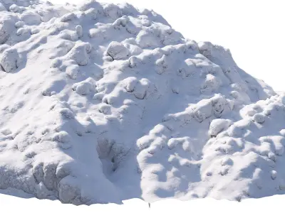 Snow wall Mountain  3D model