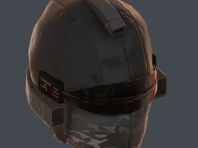 Helmet plastic mask protection  Low-poly 3D model Low-poly 3D model purchase