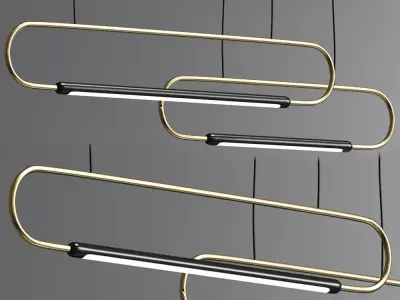 Link Led Pendant Light 3D model